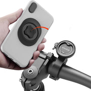 sincetop front view on handlebar showing secure mount and clear screen benefit