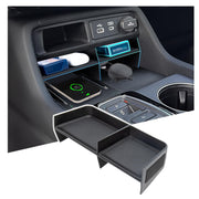 Sinminou front view showing organized center console and tidy storage benefit