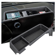 Sinminou front view dashboard tray showing clean storage benefit