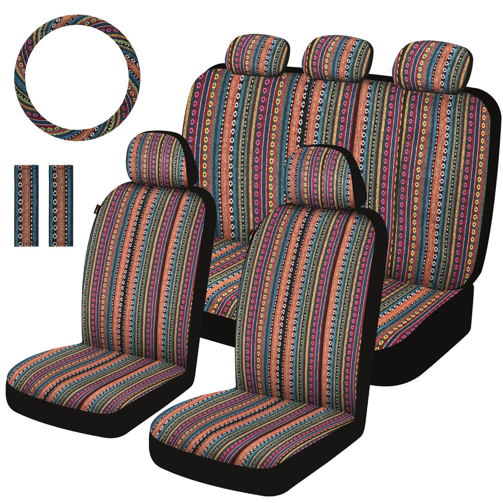 Sino Salected front view showing full 12-piece orange set protecting seats