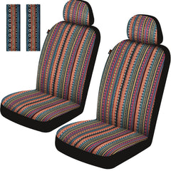 Sino Salected front seat covers packaged, shows bright orange design and quick-protection benefit