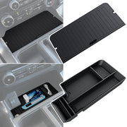 Sinvanho front view of console cover showing clean fit and organized space