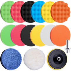 SIQUK front packaging showing 16-piece 5-inch polishing kit, clear contents for buyers