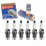 Sixity Auto DENSO front packaging showing six spark plugs and part labeling for easy identification
