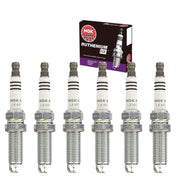 Sixity Auto NGK Ruthenium HX front packaging showing six-plug kit and brand