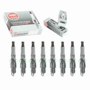 Sixity Auto NGK V‑Power front packaging showing complete 8‑plug kit benefit