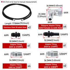 SJDYYMX billet adaptors displayed for leak-resistant secure fitting