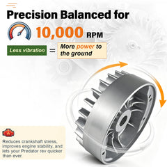 SJVLXHI machined balance marks detail that reduces vibration at high RPMs