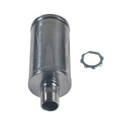 SJVLXHI muffler front view showing compact design and easy fit