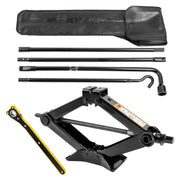 SKCOAUTO front packaging showing complete spare tire jack kit and easy storage benefit