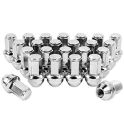 SKCOAUTO front packaging view showing 24-piece lug nut kit and chrome finish benefit