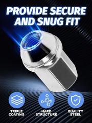 SKCOAUTO side profile highlighting closed-end acorn design that protects studs