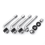 Skdorpfm Griplow chrome valve stems front view showing four stems and caps, improved wheel aesthetics