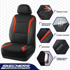 Skechers air-cool mesh top detail showing breathable surface and cooler rides