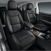 Skechers front seat cover full view showing fit and protection benefit