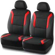 Skechers front seat cover red showing full-fit and improved comfort