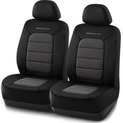 Skechers front seat cover shown installed, improving comfort and protecting upholstery