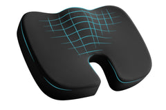 Skechers front view seat cushion shows ergonomic U shape and comfort