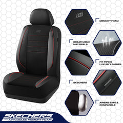 Skechers memory foam cross-section showing thick cushioning for pressure relief
