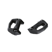 Ski‑Doo OEM LinQ bases front view showing full kit and secure mounting benefit