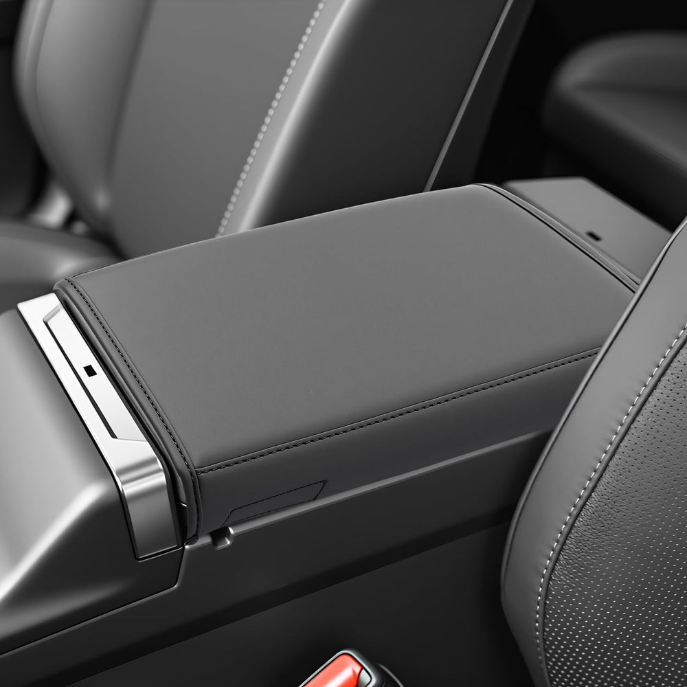 SKTU front view armrest cover showing neat fit and interior upgrade benefit