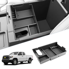 SKTU front view console tray showing neat organization and instant access