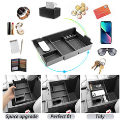SKTU close-up of upper compartments holding cards and pens for convenience