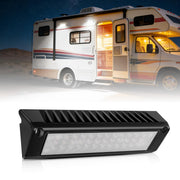 SKTYANTS front view of 9-inch porch light showing bright housing and easy install benefit