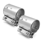SKYMIRO clamp front view showing full sleeve and bolt for secure joins