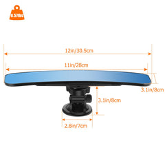 SLIIMU close-up of curved 4-degree mirror surface highlighting extended field of vision