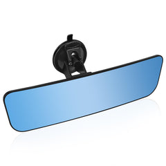 SLIIMU front view of 12-inch frameless mirror showing wide coverage and clear view