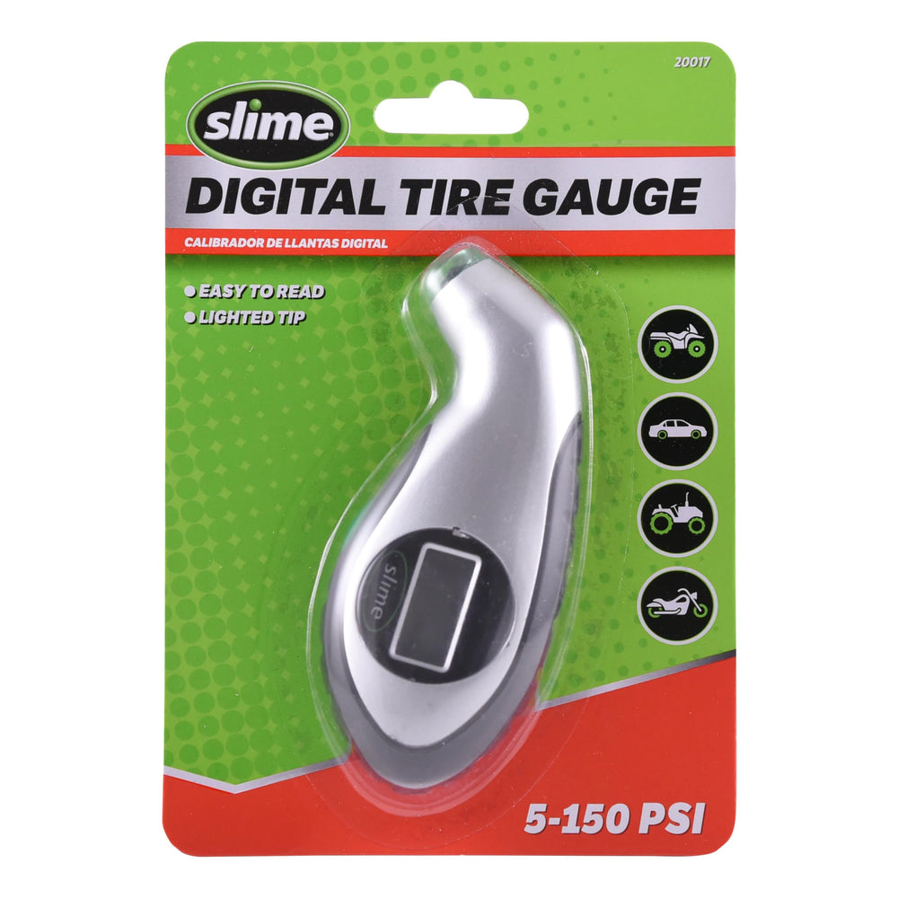 Slime front view showing compact digital gauge and ergonomic grip for easy handling