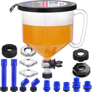 SMART JERRY funnel front view showing full kit and easy setup benefit