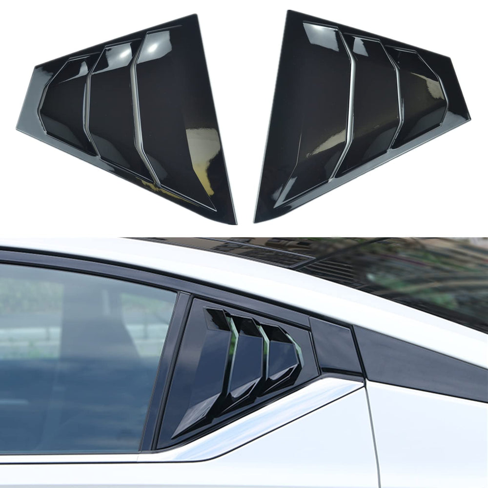 smart repairboy front view of louvers showing glossy black finish and sleek styling benefit