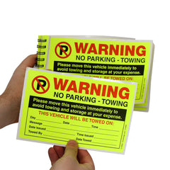SmartSign sticker applied to windshield demonstrating visible enforcement