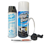 Smilyeez Frigi-Clean front packaging showing kit contents and service benefit
