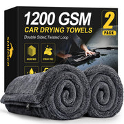 SMINDER front packaging showing two large absorbent towels and benefits