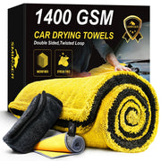 SMINDER XXL drying towel folded shows large size and fast absorbency