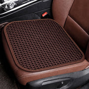 SMIUPIN front view of brown ventilated seat cushion showing cooling benefit