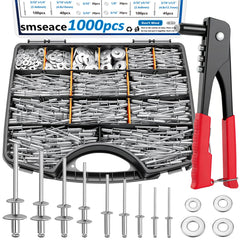 smseace toolbox open showing organized rivets and washers for fast selection