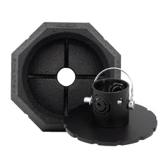 SnapPad SnapJack mounted on 2-inch trailer jack illustrating secure fit