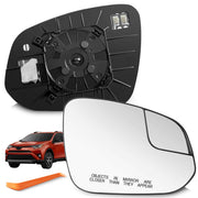 SNEMEEY front view of right mirror glass showing wide-angle benefit