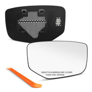 SNEMEEY front view of passenger mirror showing OE fit and clean finish