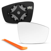 SNEMEEY passenger mirror front view showing clean fit and improved visibility