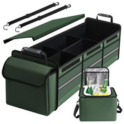 Snuopfy front view of expanded organizer showing capacity and compartments for tidy storage