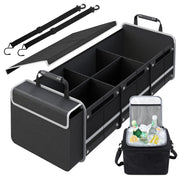 Snuopfy front view showing organized compartments and covered lid benefit tidy storage
