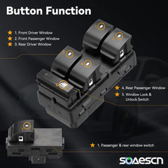 SOAESCN switch installed in door panel restoring window control benefit