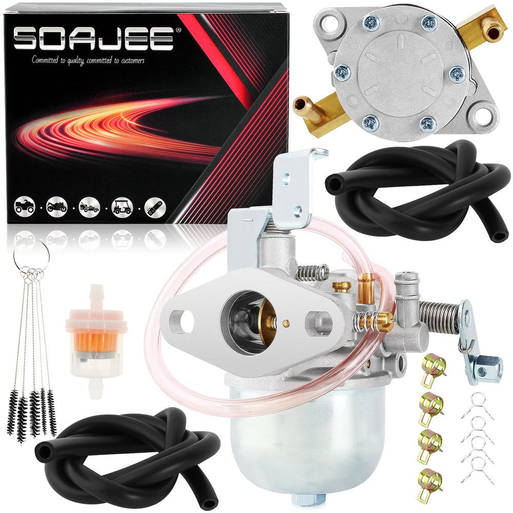 SOAJEE carburetor front view showing fit for EZGO, improves engine reliability