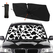 Socira cow print front view showing bold pattern and UV protection benefit