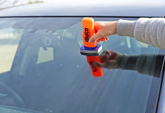SOFT99 felt applicator detail demonstrating precision application and even coverage
